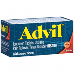 Viên uống giảm đau Advil  Ibuprofen, 200mg -  Nhanh chóng làm dịu các cơn đau 100 viên