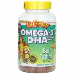 Gummy dầu cá L'il Critters Omega-3 với DHA: Kẹo dẻo giúp bé thông minh hơn, 120 viên