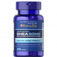 Puritan's Pride Premium DHEA 50MG: Viên tăng cường hệ miễn dịch, bồi bổ trí nhớ, tăng khả năng ham muốn, 50 viên. 