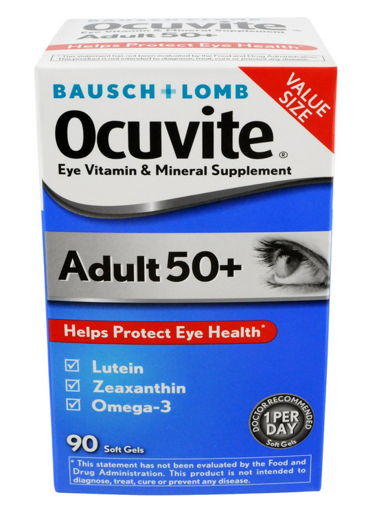 Baush + Lomb Ocuvite giúp bảo vệ sức khỏe của mắt dành cho người trên 50 tuổi