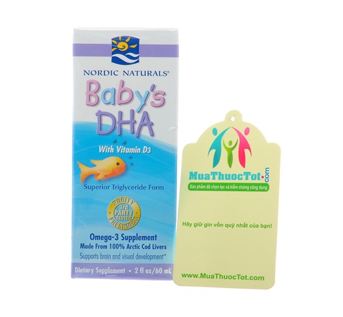 Nordic Naturals Baby's DHA with Vitamin cung cấp dưỡng chất cho bé yêu