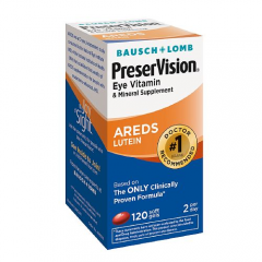  Bausch Lomb PreserVision - Thuoc giúp mắt sáng, khỏe khi làm việc nhiều trên máy tính, 120 viên