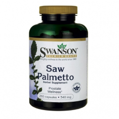 Swanson Saw Palmetto, 540mg – Viên hỗ trợ điều trị bệnh tuyến tiền liệt và đường tiết niệu hiệu quả, 250 viên