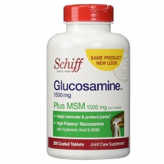 Schiff Glucosamine HCl Plus 1500mg - Viên uống hỗ trợ các bệnh về xương khớp, 200 viên