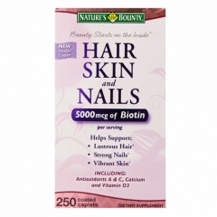Nature's Bounty Hair Skin and Nails: Thuoc Giúp Làm Đẹp Tóc, Da và Móng Chắc Khỏe, 250 viên