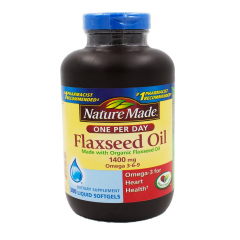 Dầu hạt lanh Nature Made Flaxseed oil 1400 mg hộp 300 viên - Omega 3 6 9 của Mỹ