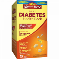 Nature Made Diabetes Health Pack 60 gói - Viên hỗ trợ điều trị và cung cấp chất dinh dưỡng cho Người bệnh Tiểu đường