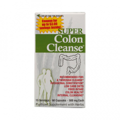 Health Plus Super Colon Cleanse với Herbs and Acidops,60 viên: Viên Hỗ trợ và giải độc đường ruột