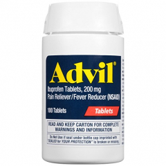 Viên uống giảm đau Advil  Ibuprofen, 200mg -  Nhanh chóng làm dịu các cơn đau 100 viên