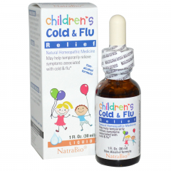 Siro trị ho, cảm cúm cho trẻ từ 4 tháng tuổi Childrens Cold and Flu Relief của Mỹ chai 30ml