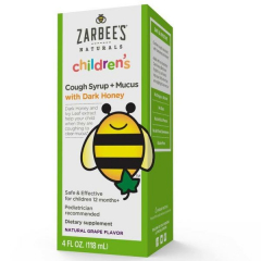Siro trị ho cho trẻ em trên 1 tuổi Zarbees Naturals Children Cough Syrup 120ml USA