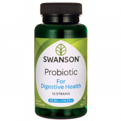 Viên uống bổ sung lợi khuẩn Probiotic hỗ trợ đường ruột, chống rối loạn tiêu hóa Swanson Probiotic for Digestive Health hộp 60 viên