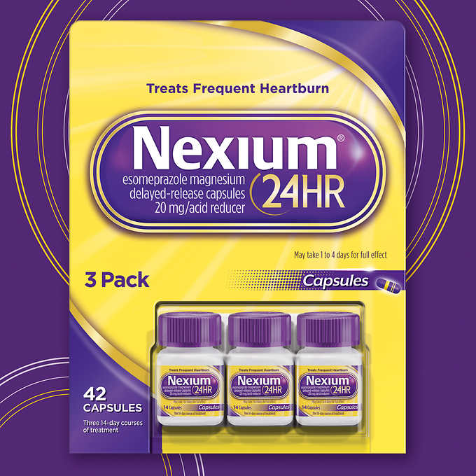 Nexium 24HR hỗ trợ điều trị bệnh viêm loét dạ dày hành tá tràng