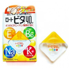 Nước nhỏ mắt Rohto Vita 40, 12 ml, Nhật Bản: Bổ sung vitamin và khoáng chất cho đôi mắt sáng khỏe