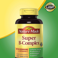 Nature Made Super B-Complex, 460 viên – Mỹ: Viên uống bổ sung Vitamin B tổng hợp giúp tăng cường chuyển hóa năng lượng