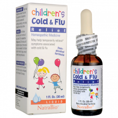 Natrabio Children Cold & Flu Relief, 30ml - Mỹ: Siro cảm cúm dành cho bé từ 4 tháng tuổi