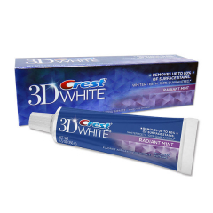 Kem đánh răng Mỹ Crest 3D White Radiant Mint 156g - Làm trắng răng, hương bạc hà thơm mát