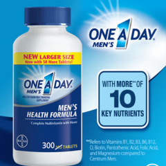 One A Day Men's 50+ Healthy Advantage, 300 viên: Viên uống bổ sung hiệu quả các vitamin cho nam giới 50+